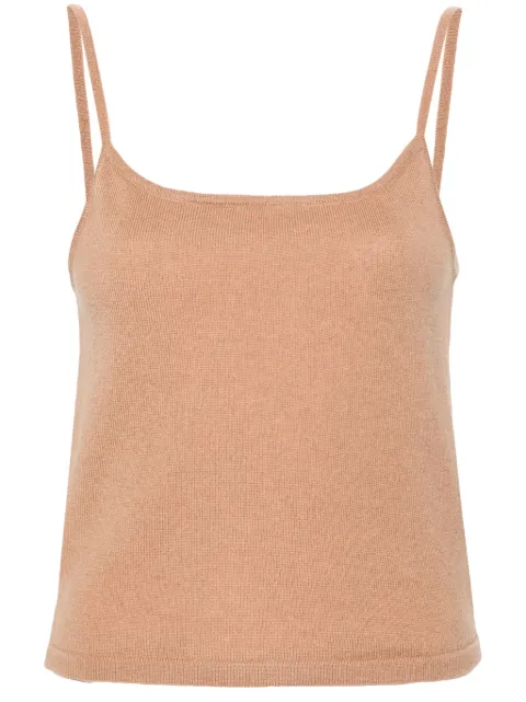 Teddy Cashmere Rapallo cashmere tank top Brown RAPALLO