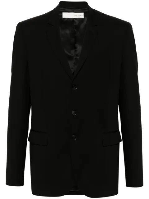 Isabel Benenato single-breasted wool blazer Black UW21S24
