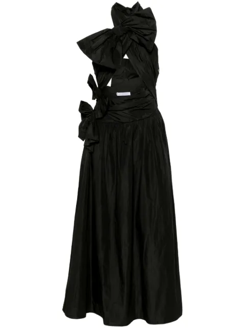 Viktor & Rolf bow-detail wrap maxi dress Black TD0602299124