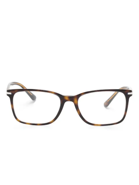 Prada Eyewear rectangle-frame glasses Brown PR14WV