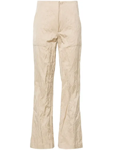 Gauchère creased tapered trousers Neutrals P12403430569