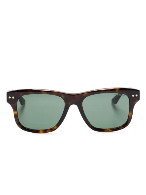 Montblanc tortoiseshell square-frame sunglasses Brown MB0319S