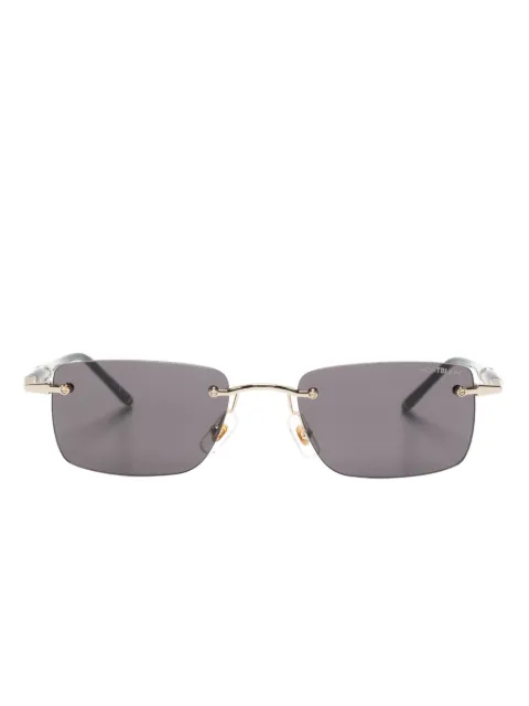 Montblanc rectangle-frame sunglasses Gold MB0344S001