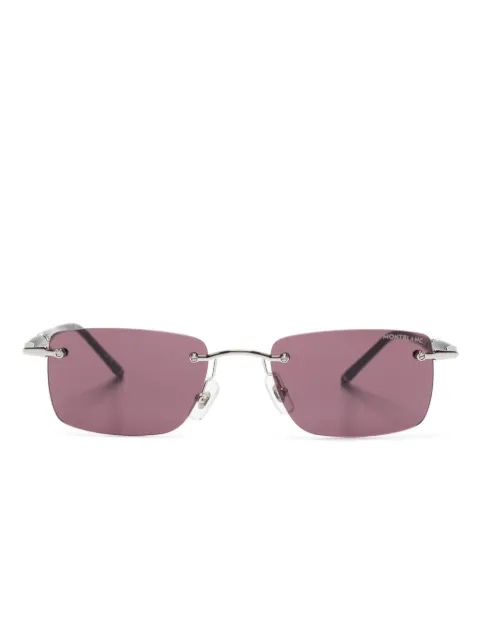 Montblanc rectangle-frame sunglasses Black MB0344S