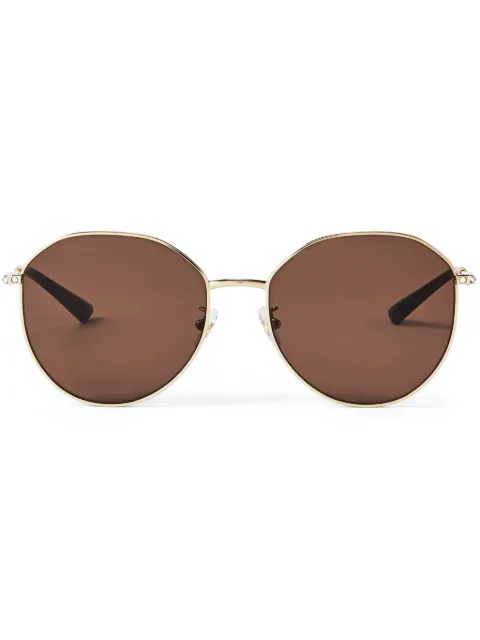 Jimmy Choo Eyewear Kamryn round-frame sunglasses Gold JC4007BD300673