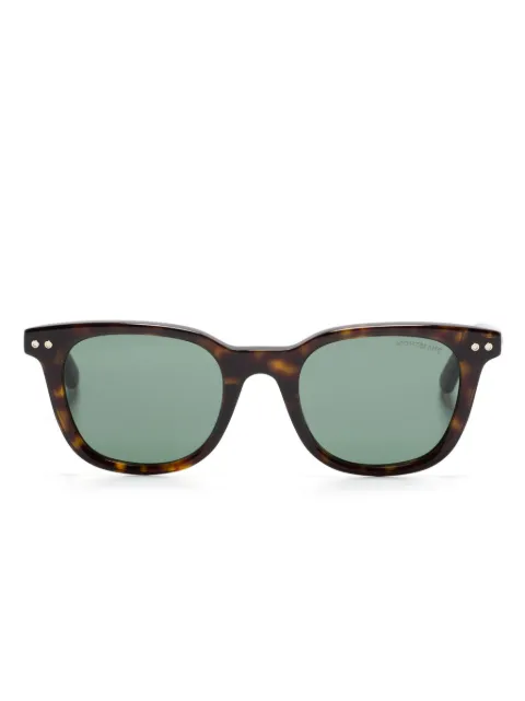 Montblanc tortoiseshell square-frame sunglasses Brown MB0320S