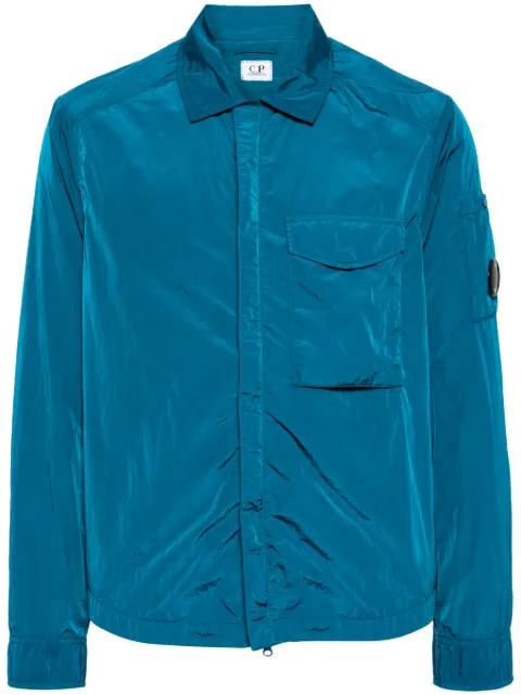 C.P. Company Chrome-R Lens-detail shirt jacket Blue 16CMOS039A005904G