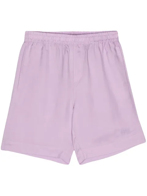 MSGM logo-embroidered shorts Purple 3640MB11X247015