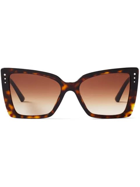 Jimmy Choo Eyewear Lorea cat-eye sunglasses Brown LOREA0JC5001BE5002