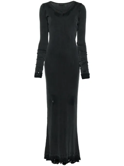 Balenciaga distressed maxi dress Black 791803TQVE1