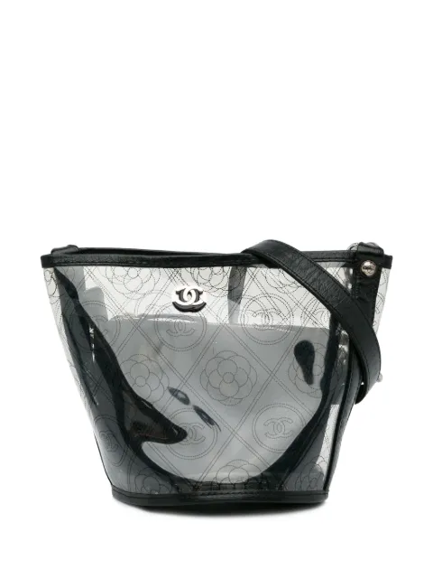 CHANEL Pre-Owned 2018 Camellia bucket bag White 3EMRWQFYCTQ3HCH9