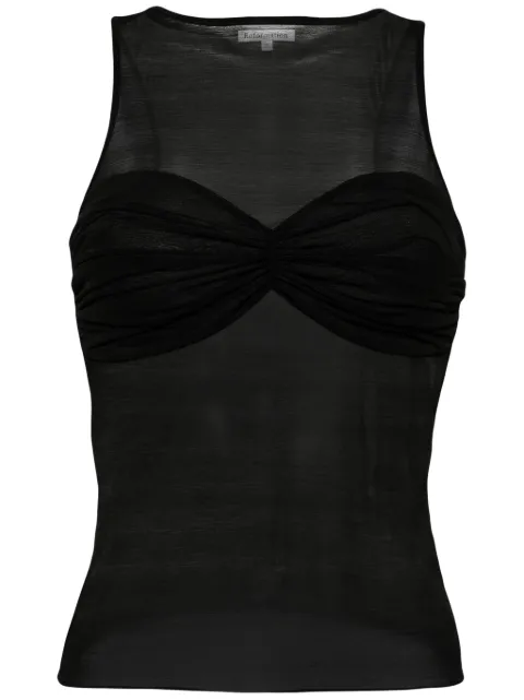 Reformation Rose knit top Black 1314619BLK