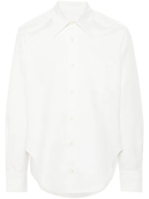 ERL logo-jacquard shirt White ERL08B002