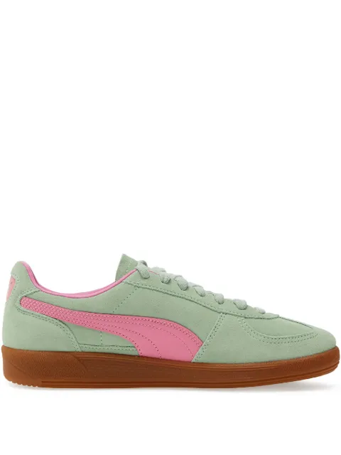PUMA Palermo suede lace-up sneakers Green 39646302