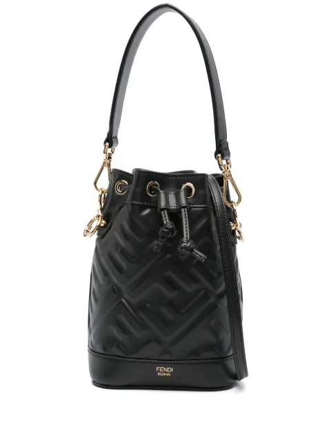 FENDI mini Mon Tresor bucket bag Black 8BS093ANWT