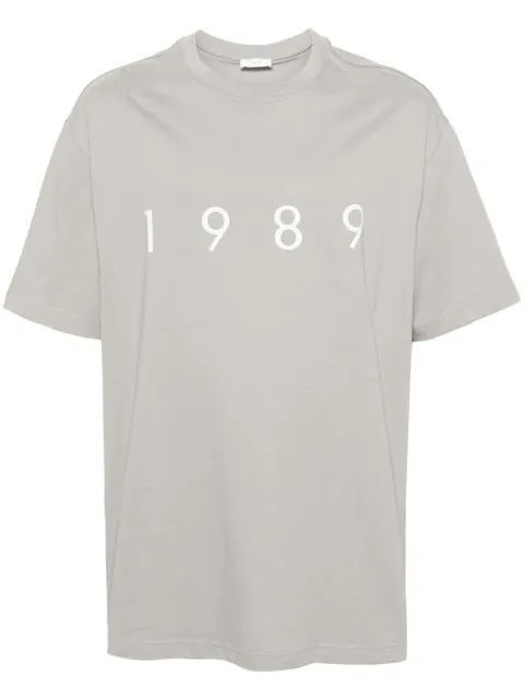 1989 STUDIO logo-print cotton T-shirt Grey CORE01