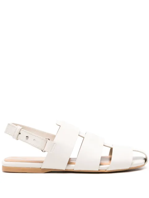 JW Anderson Slingback Fisherman leather sandals Neutrals ANW42215A19532