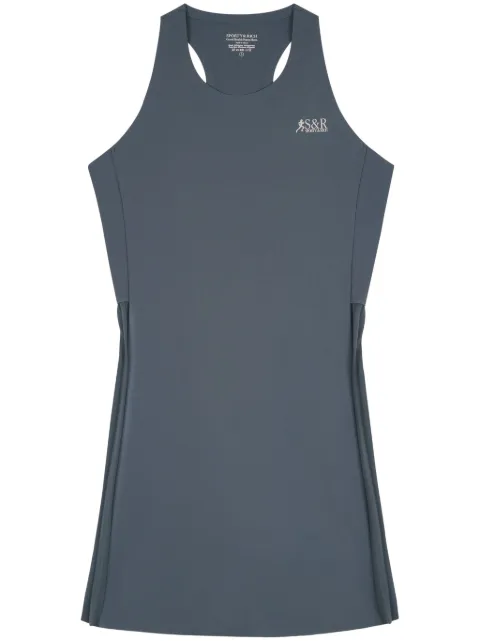 Sporty & Rich The Steffi Action pleated minidress Grey DR821VO