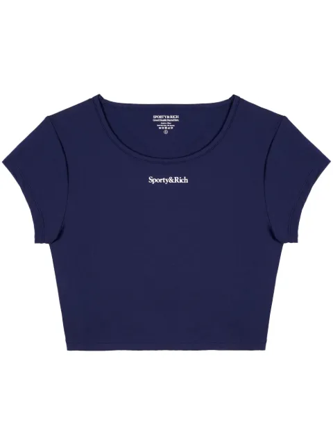 Sporty & Rich serif-logo training T-shirt Blue TSAW232NA