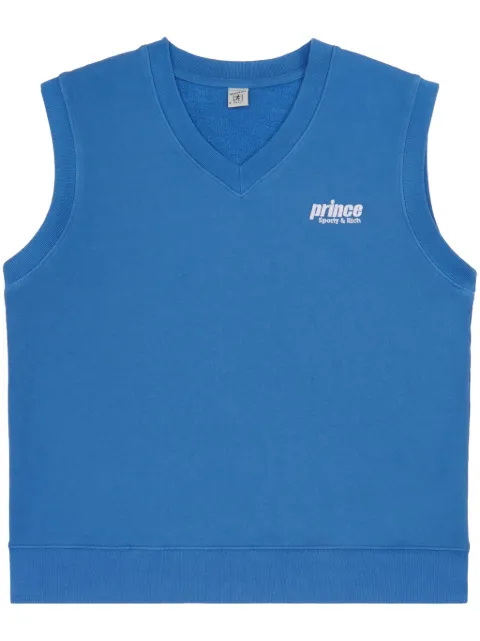 Sporty & Rich Prince Sport cotton vest Blue WS044S414PL
