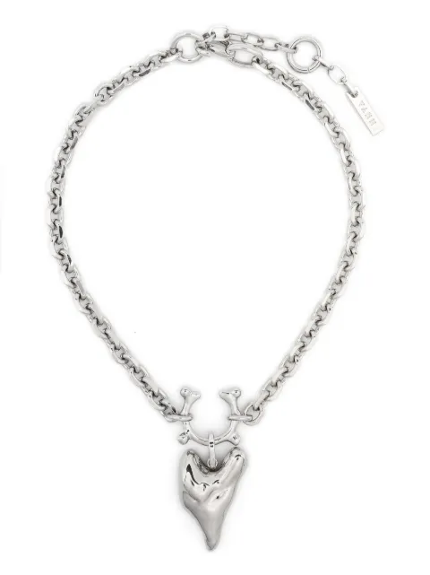 Vann Jewelry small heart choker necklace Silver AW23L009WG004