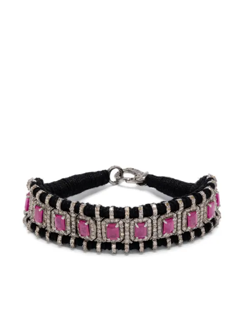 JIA JIA ruby and diamond statement bracelet Silver JJBSWARW001
