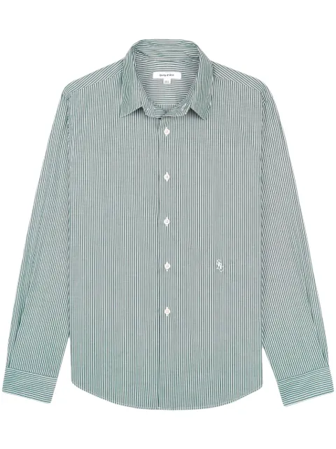 Sporty & Rich SRC striped cotton shirt Green STAW234GS