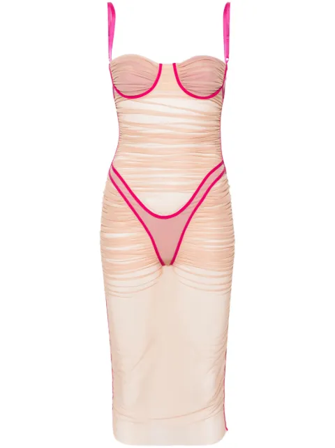 Diesel D-Haily bustier midi dress Neutrals A135830LKAM