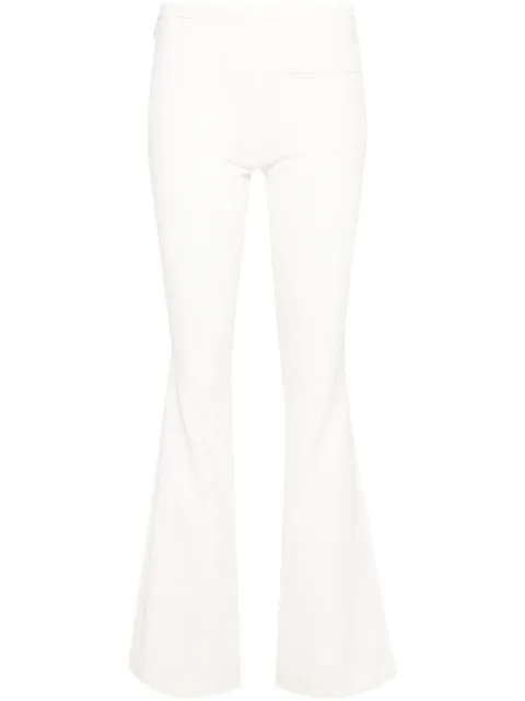 Courrèges Heritage low-rise bootcut trousers White 224CPA237PL0159