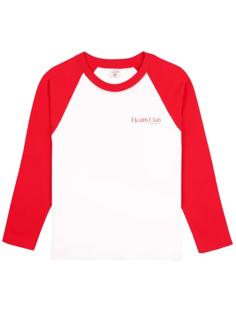 Sporty & Rich Health Club baseball T-shirt White BTAW233WH