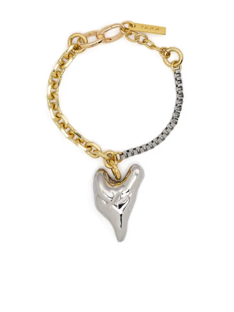 Vann Jewelry heart-charms mixed-chains bracelet Gold AW23BL005YW019