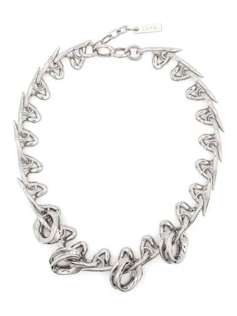 Vann Jewelry U-pendant heart necklace Silver SS24NL002WG004
