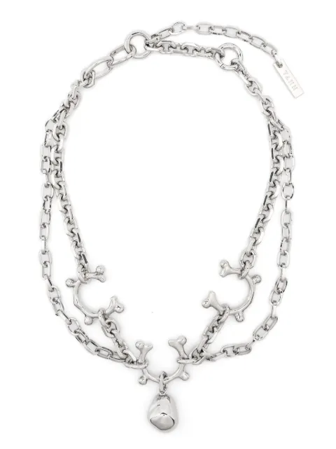 Vann Jewelry layered choker necklace Silver AW23L002WG004
