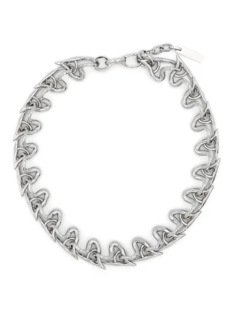 Vann Jewelry All-Over Hearts choker necklace Silver SS24NL001WG004