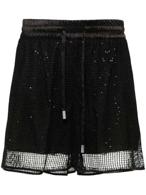 Peserico sequin-embellished shorts Black E041220440A