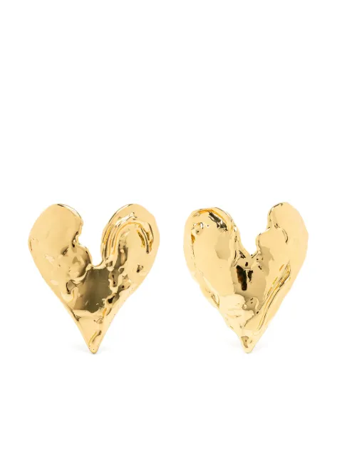 Vann Jewelry heart-motif stud earrings Gold AW23ER007YG001