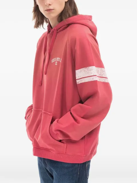 GUESS USA logo-print hoodie Red M2BQ00KBB40