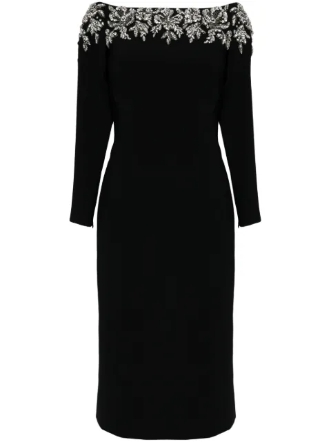 Jenny Packham Rosabel crystal-embellished dress Black AAD134C3
