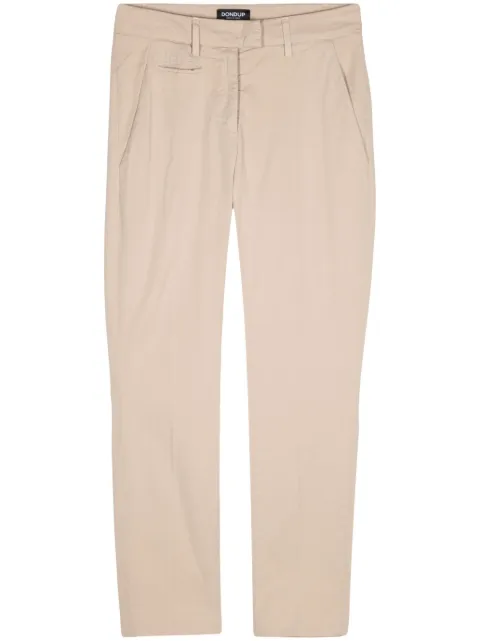 DONDUP cotton straight-leg trousers Brown DP066GSE046PTDDD