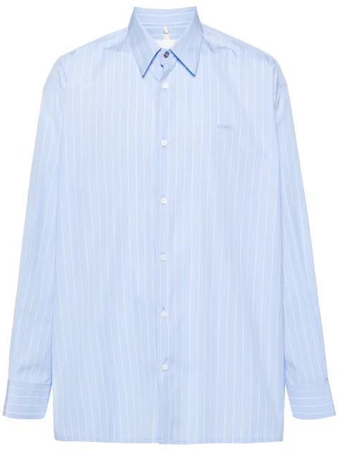 OAMC Homer striped cotton shirt Blue 24E28OAU09COT00973
