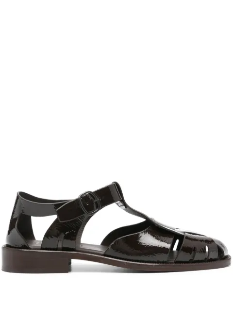Hereu cut-out detail leather sandals Brown WFPECG
