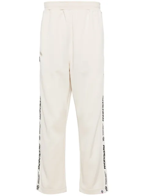 AAPE BY *A BATHING APE® logo-embroidered track pants Neutrals AAPPTMA672XXM