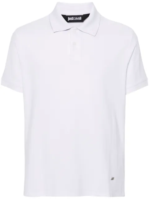 Just Cavalli piqué-weave polo shirt White 76OAGG16CJ316