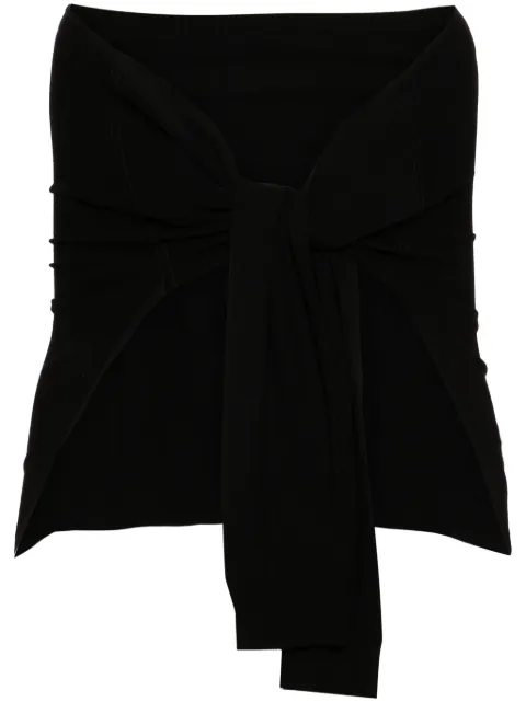 Rokh faux-sleeves knitted cardigan Black R24SF304VM