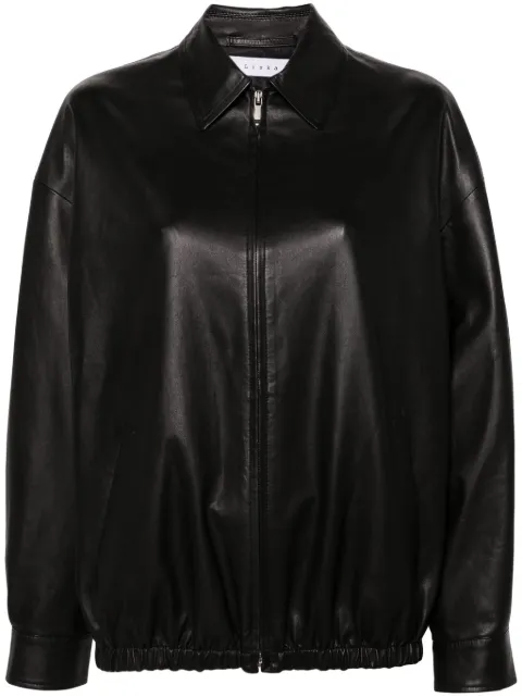 Liska zip-up leather jacket Black CZ236062