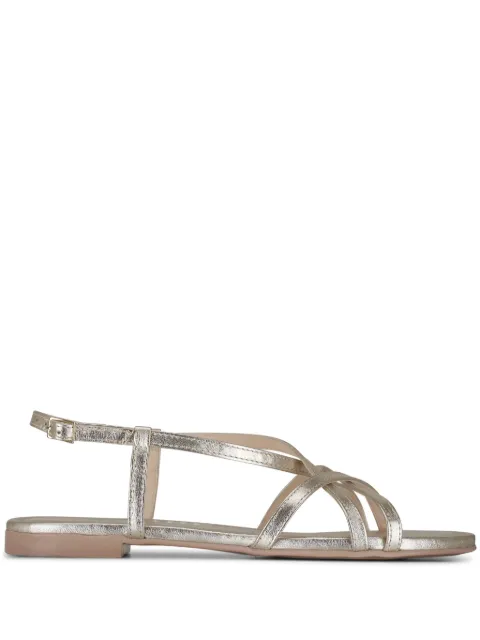 AGL slingback leather sandals Gold D656075PHFOILE0244