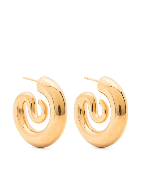 Panconesi small Serpent hoop earrings Gold EA915P
