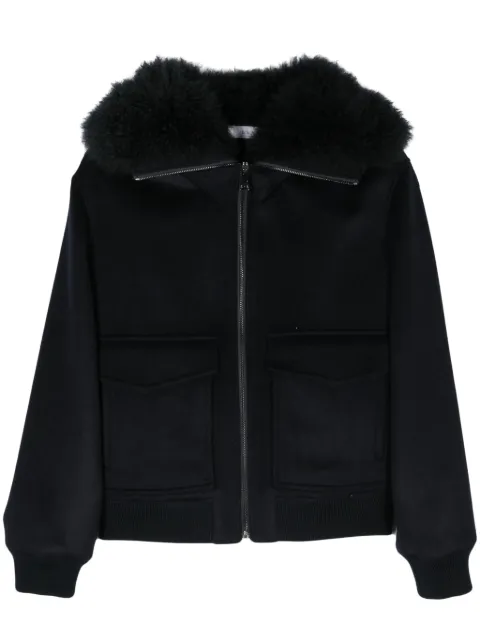 Liska cashmere bomber jacket Blue FV226231