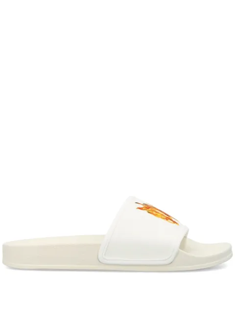 Palm Angels PA monogram pool slides Neutrals PMIC010S24MAT0026120