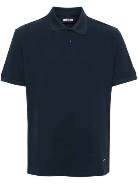 Just Cavalli piqué-weave polo shirt Blue 76OAGG16CJ316